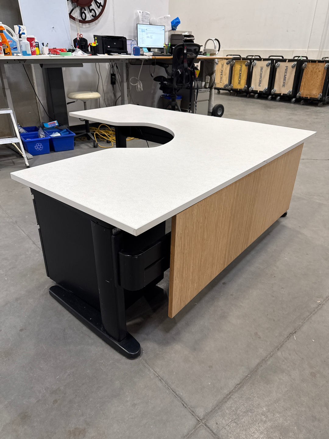 L-Shape Electronic Height Adjustable Desk