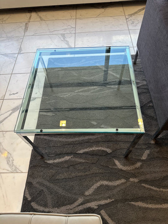 Square Glass Side Table