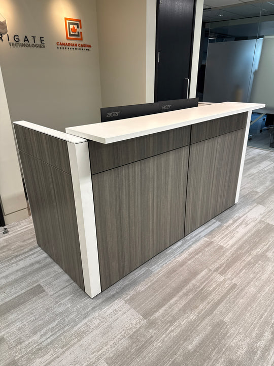 Straight Reception Desk w/BBF Ped