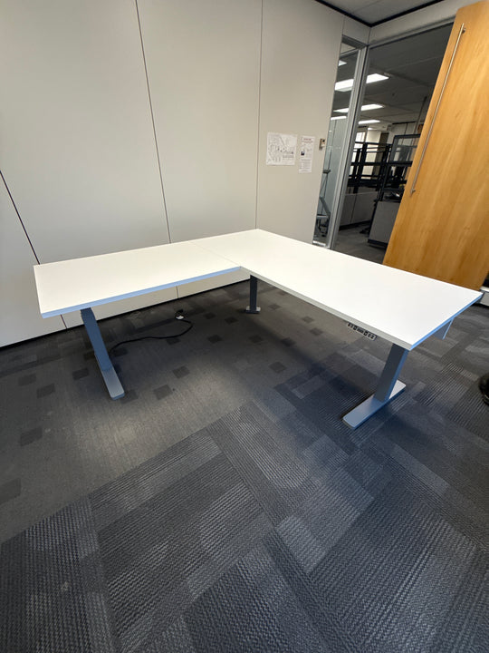 L-Shape Electronic Sit Stand Desk