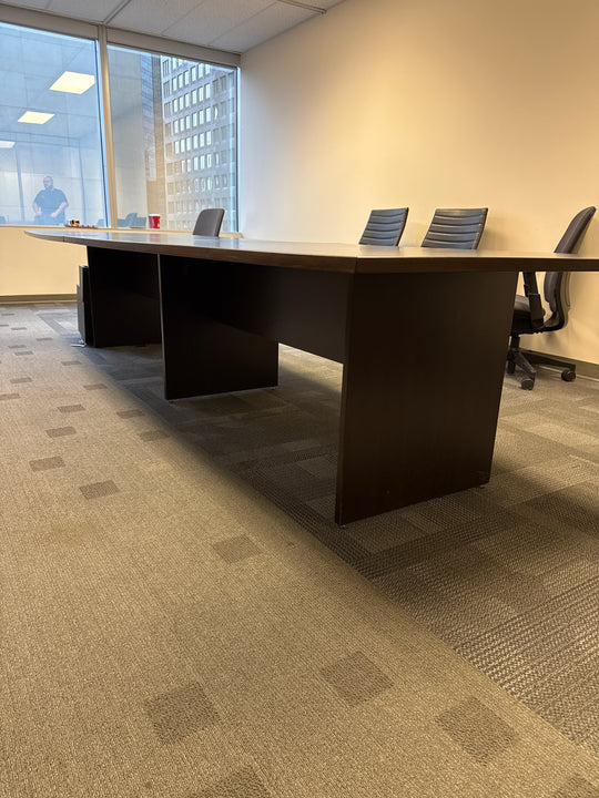 12' Boatshape Boardroom Table