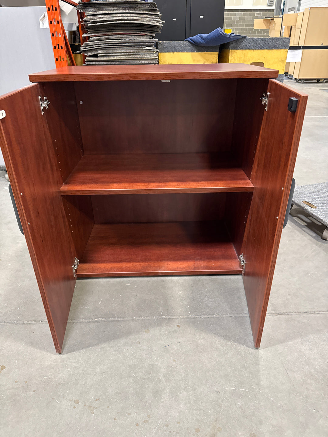 Wooden 3-High Closed Storage (One Shelf)