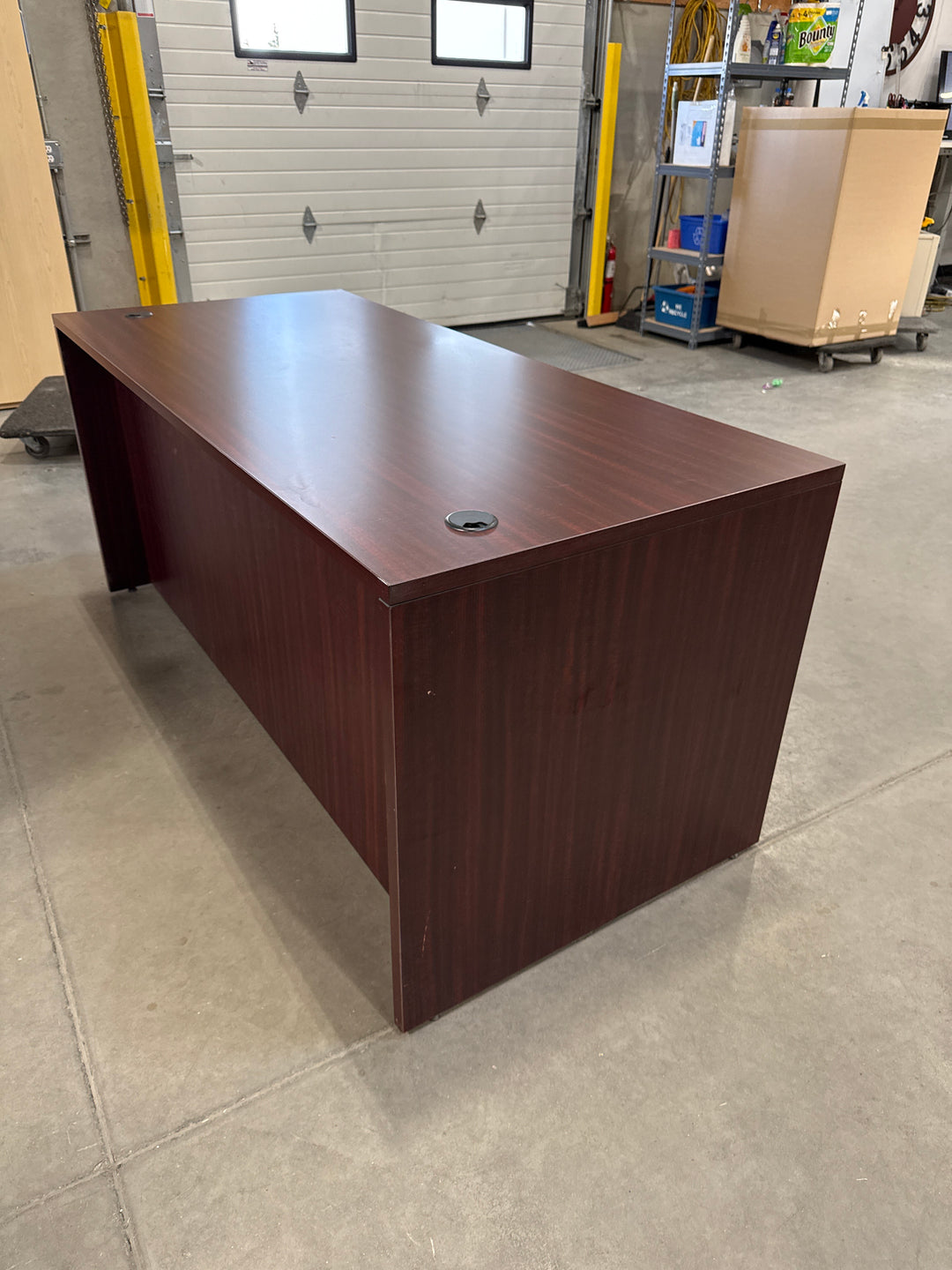 66” Straight Desk w/BF Ped