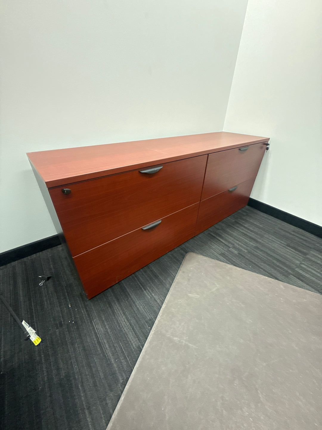 Wooden 4-Drawer Credenza