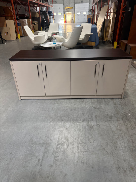 Wooden 4-Door Credenza