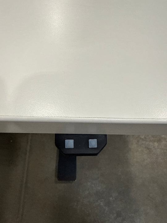 5’ Haworth Electronic Sit Stand Desk w/Modesty Panel and BF Ped