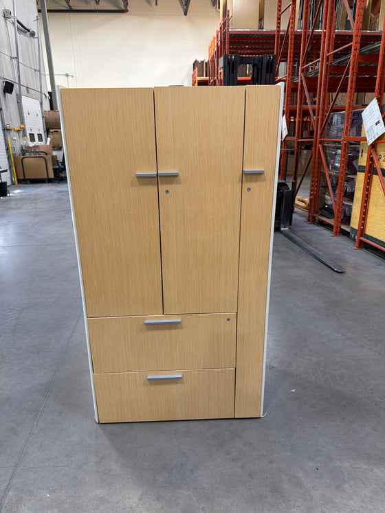 Wooden 2 Door 2 Drawer Combo Cabinet