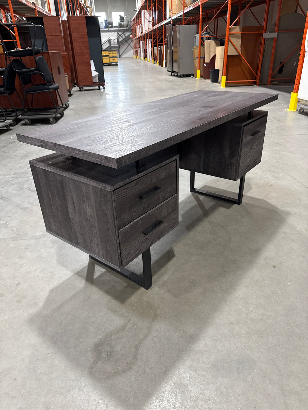 5’ Straight Desk w/BB and File Drawer