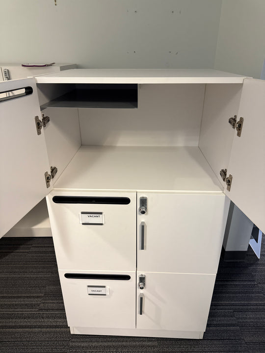 Wooden Lockers w/Mail Slot (Bank of 3)