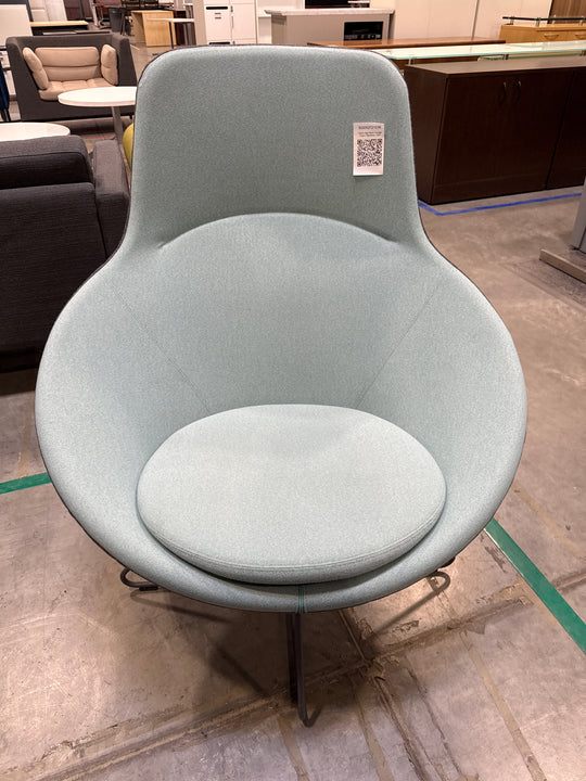 Fabric High Back Lounge Chair