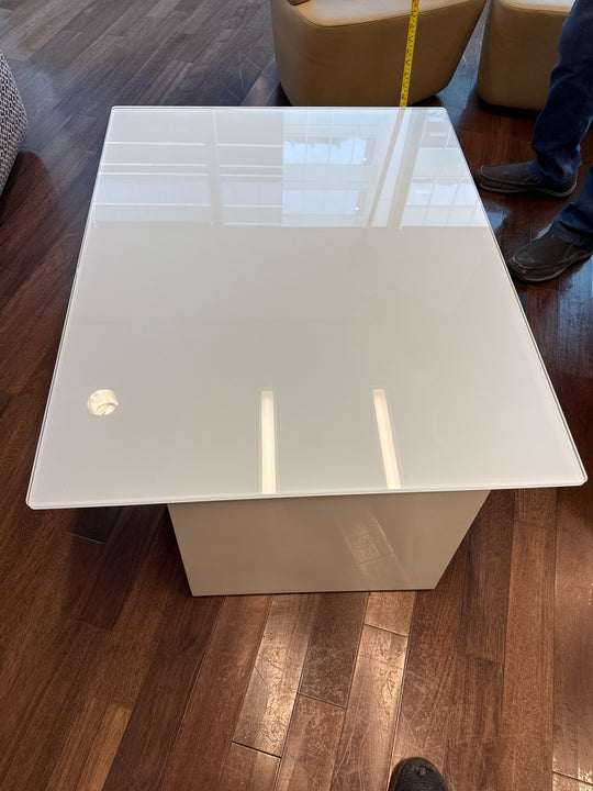Glass Top Rectangle Coffee Table (Damaged)