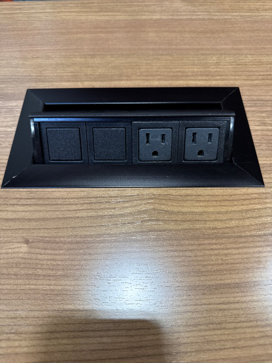 Haworth 6’ Mobile Flip Top Table w/Electrical