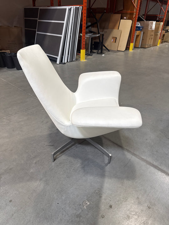 Leather Swivel Lounge Chair