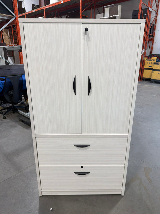 Wooden 2 Door 2 Drawer Combo Cabinet
