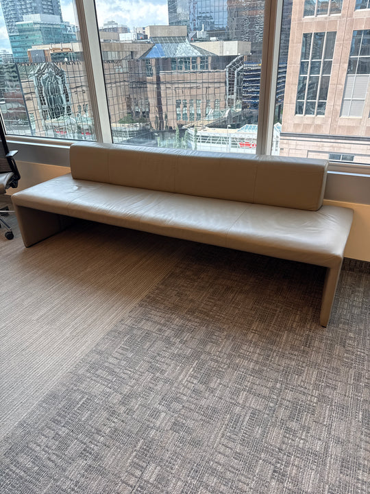 8' Leather Sofa Bench