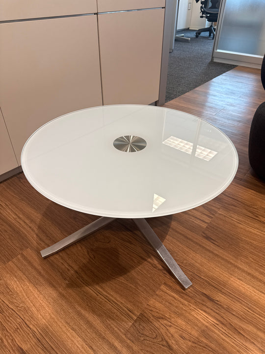 30” Round Glass Coffee Table