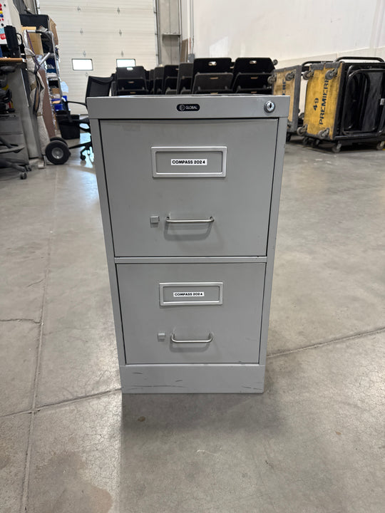 Global Metal 2-High Vertical File Cabinet