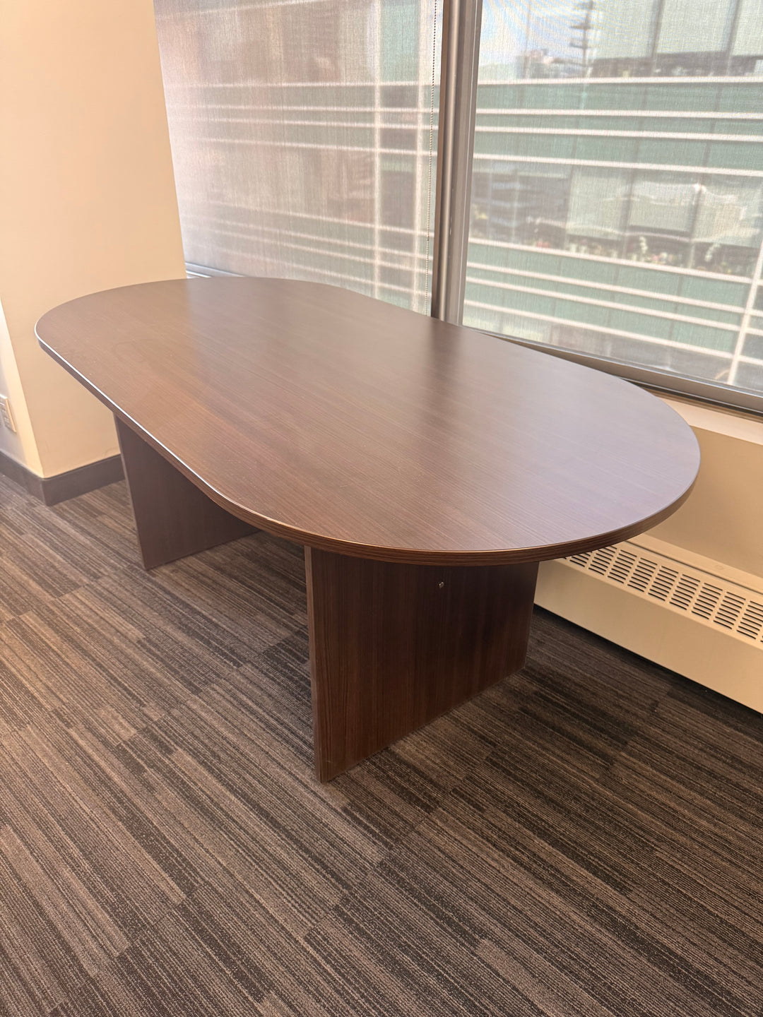 6' Racetrack Boardroom Table