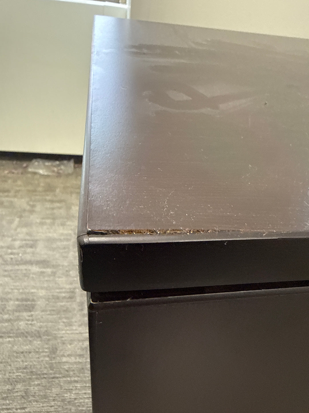 Wooden 2-High Lateral File Cabinet