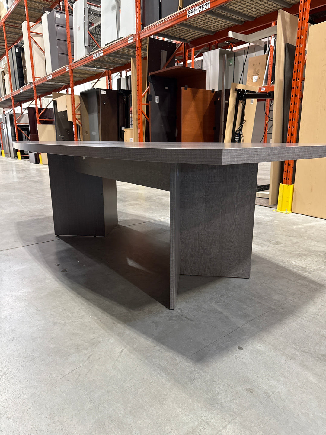 8' Boatshape Boardroom Table