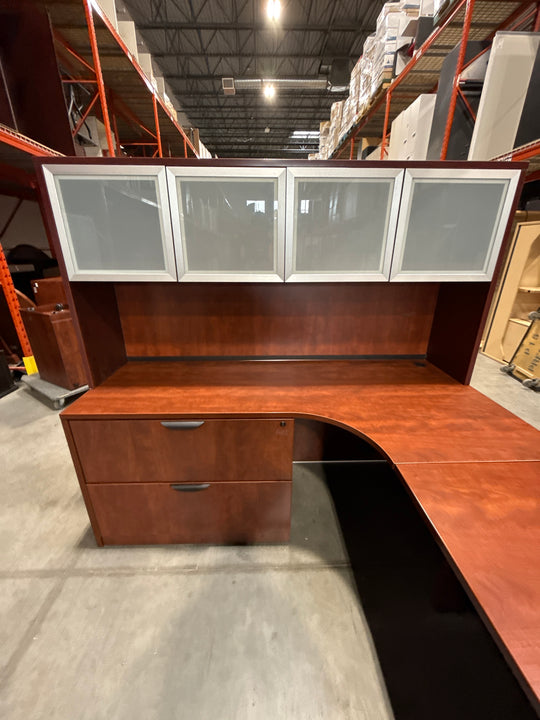 U-Shape Desk w/Hutch, 2-High Lat and BBF