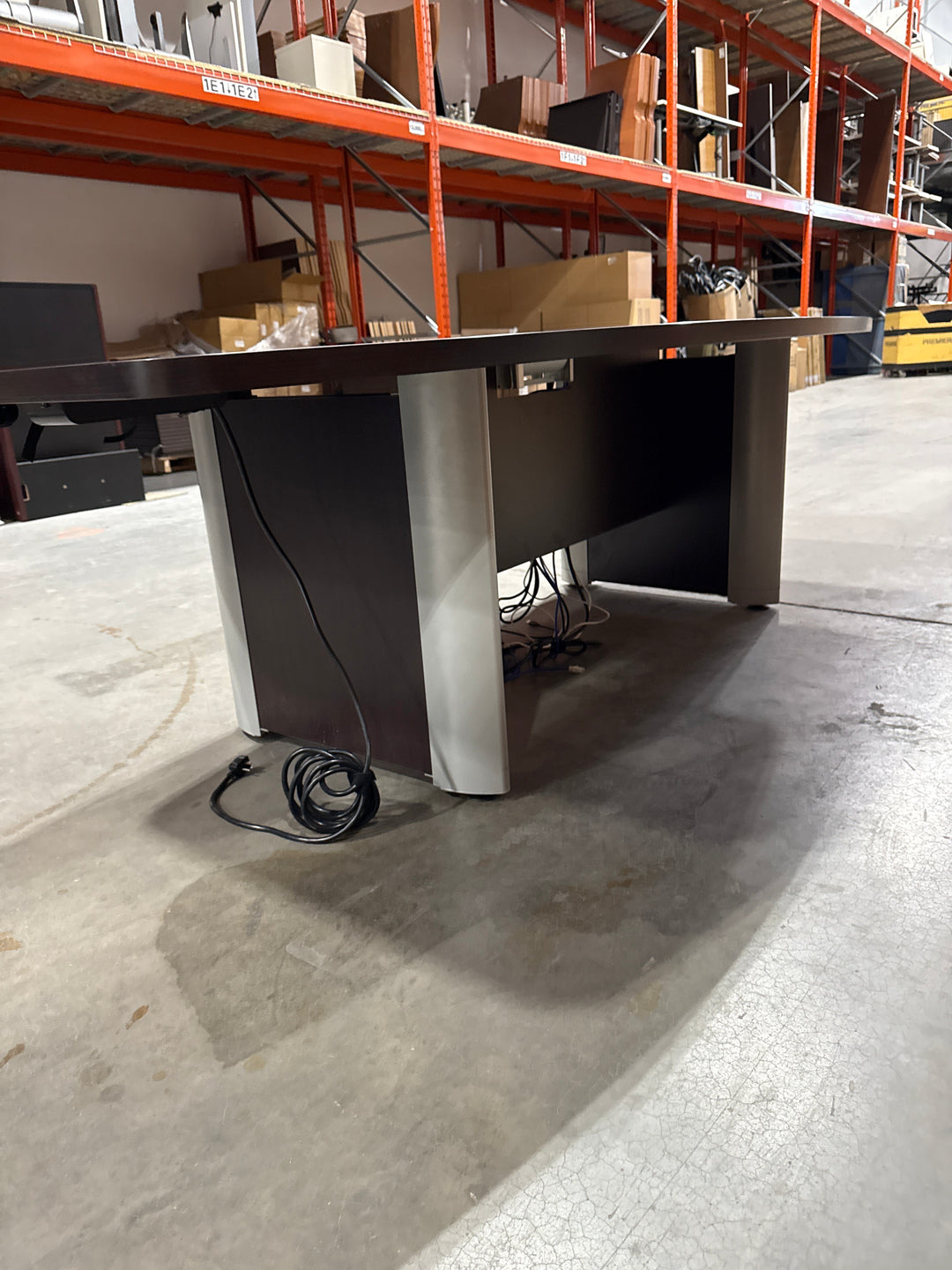 8' Boatshape Boardroom Table w/Electrical