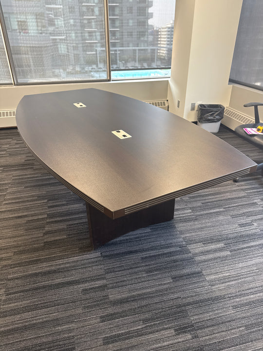 8' Boatshape Boardroom Table