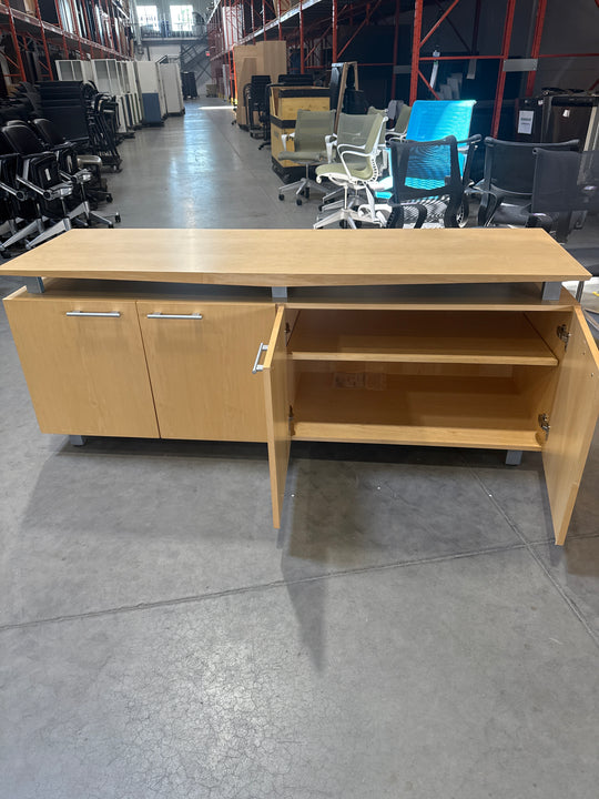 Wooden 4 Door Credenza