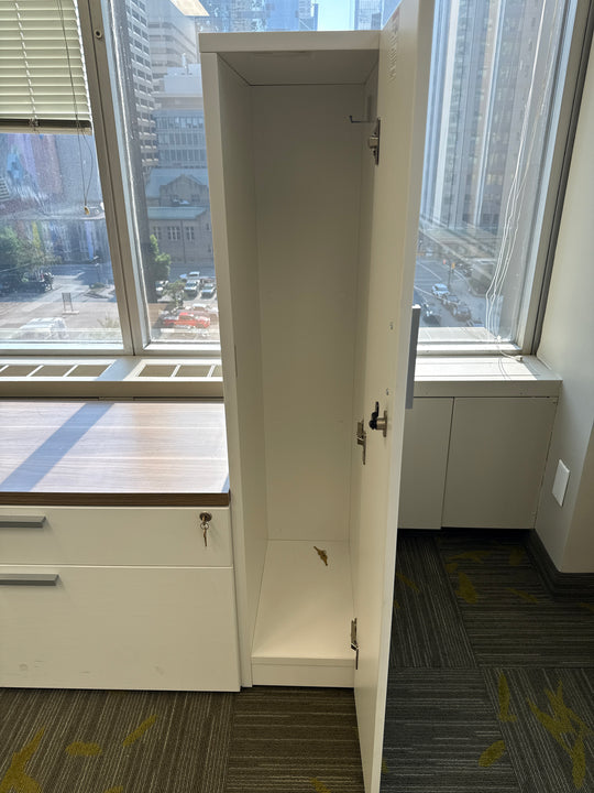 Steelcase 4-Drawer Credenza w/Open Shelf, Wardrobe