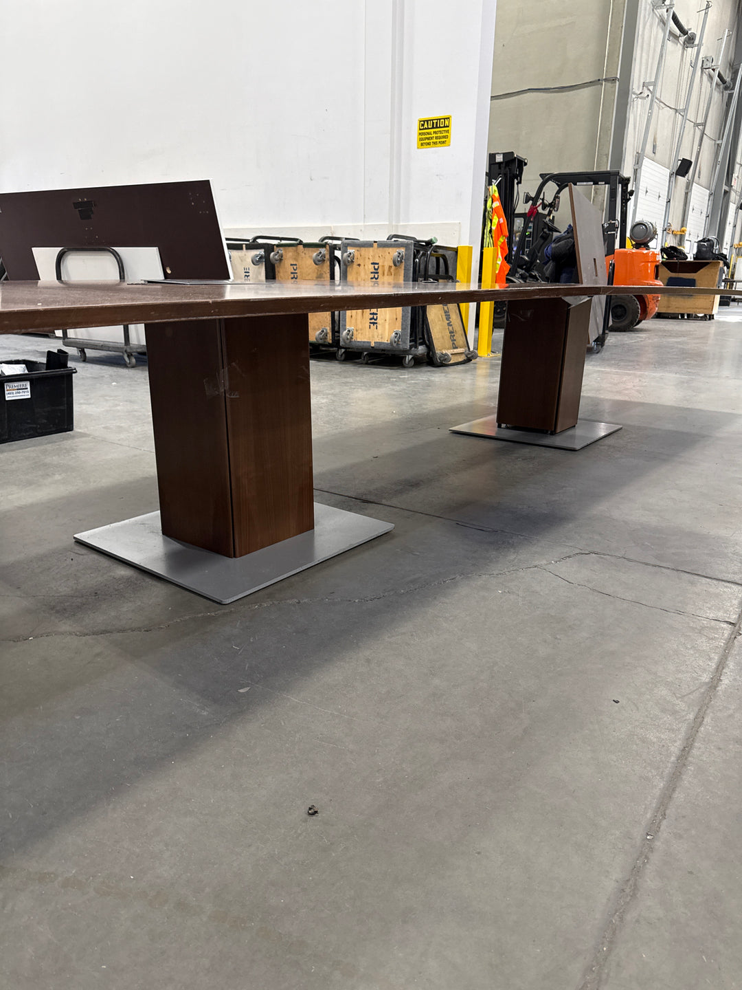 14’ Rectangle Boardroom Table w/Electrical