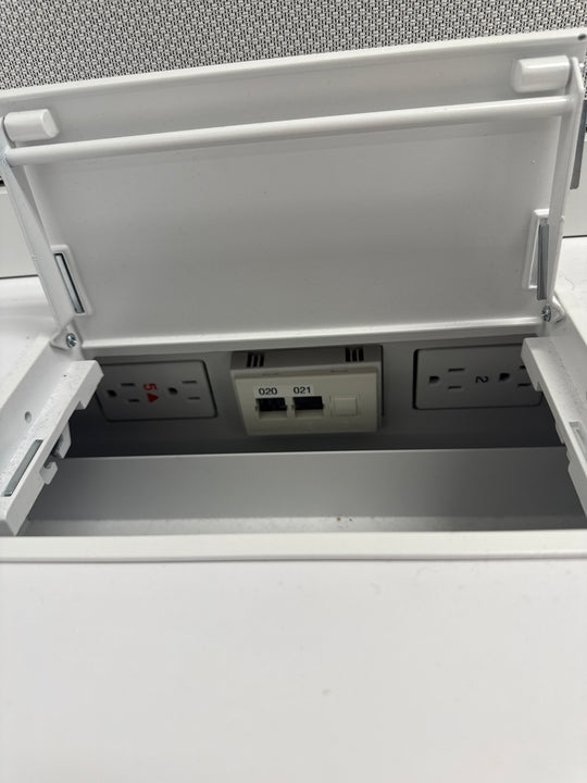 6' x 6' L-Shape Workstation w/BBF Ped, Wardrobe