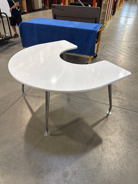 Half Moon Whiteboard Table (Large)
