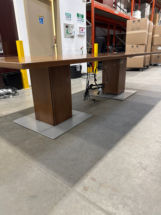 10’ Rectangle Boardroom Table w/Electrical