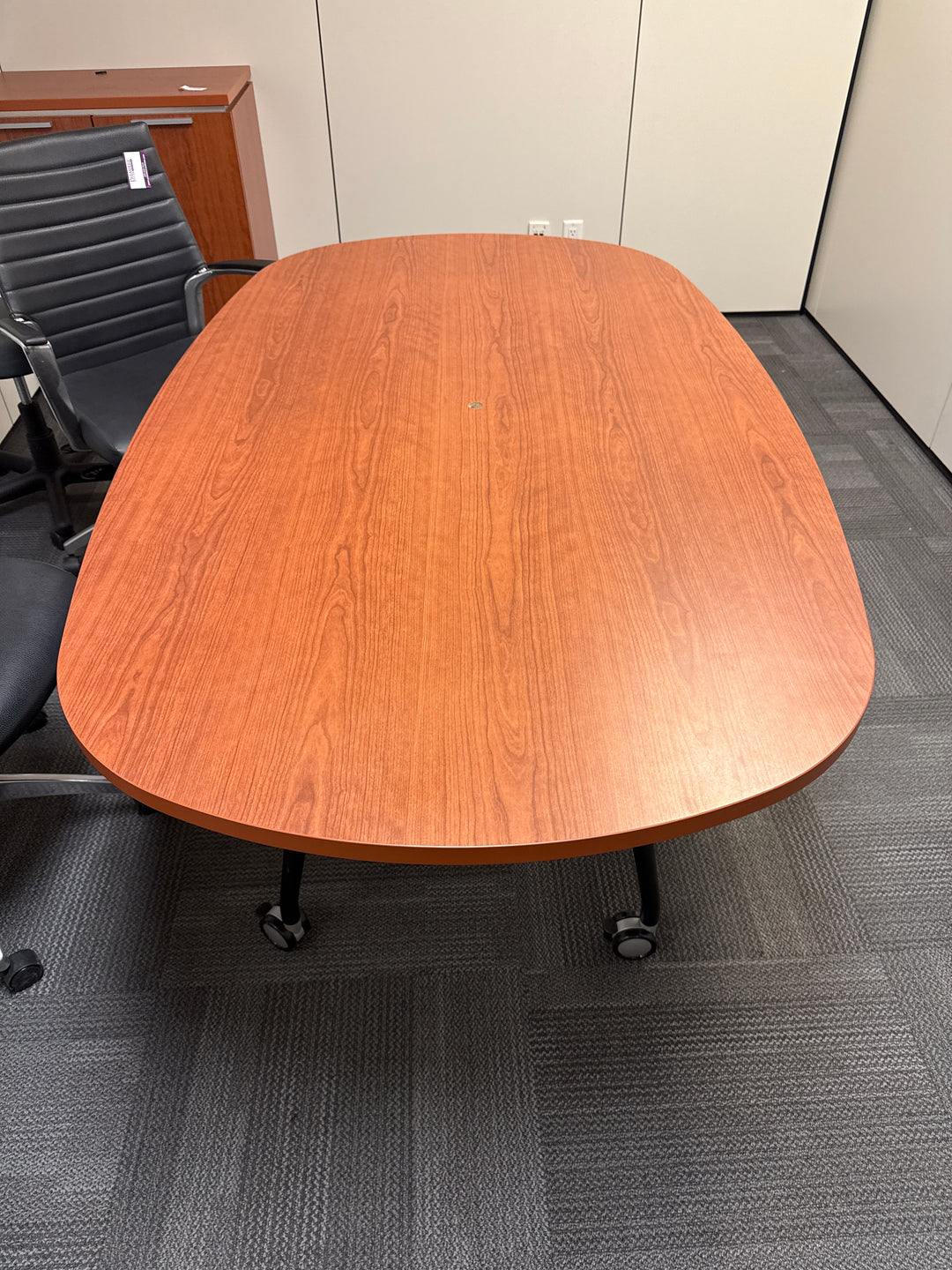 6' Mobile Racetrack Boardroom Table