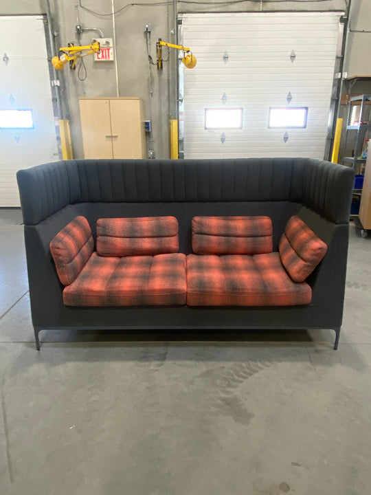 Fabric High Back Loveseat