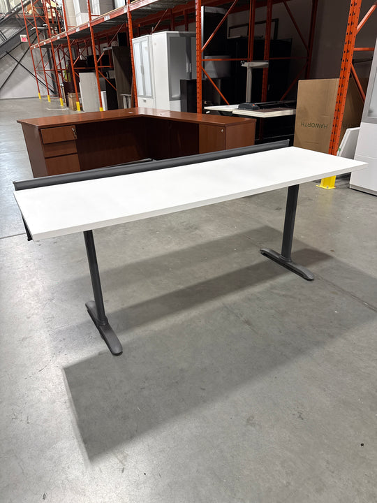Rectangle Training Table w/Electrical Trough