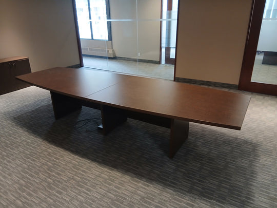 12' Boatshape Boardroom Table