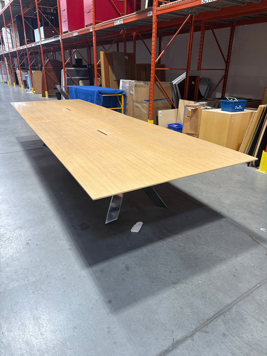 14.5’ Rectangle Boardroom Table w/Access Doors