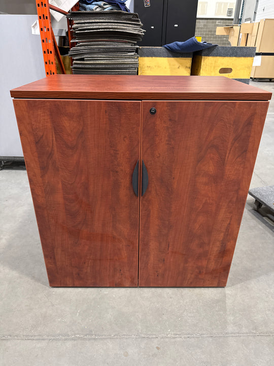 Wooden 3-High Closed Storage (One Shelf)