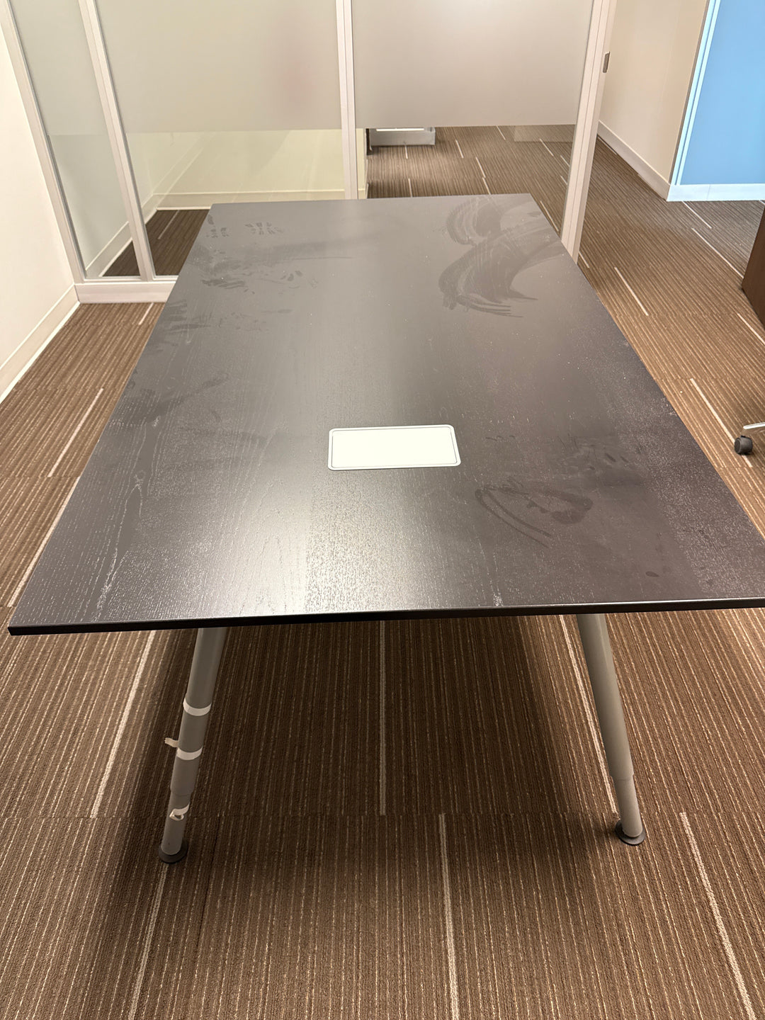 6.5' Rectangle Boardroom Table w/Grommet