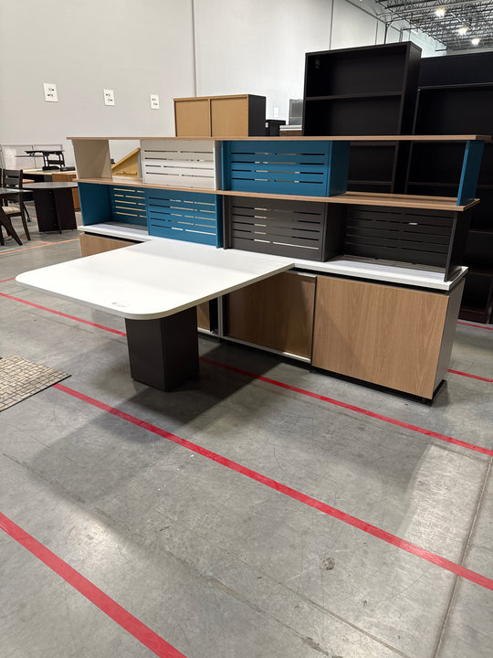 Double Sided Storage w/Meeting Table