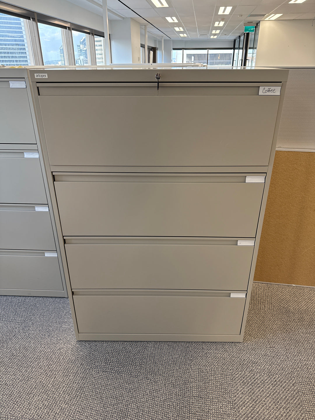 Artopex Metal 4-High Lateral File Cabinet