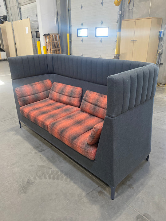 Fabric High Back Loveseat