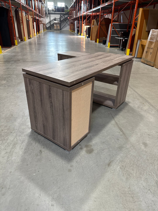 L-Shape Desk w/BBF Ped and Bookcases
