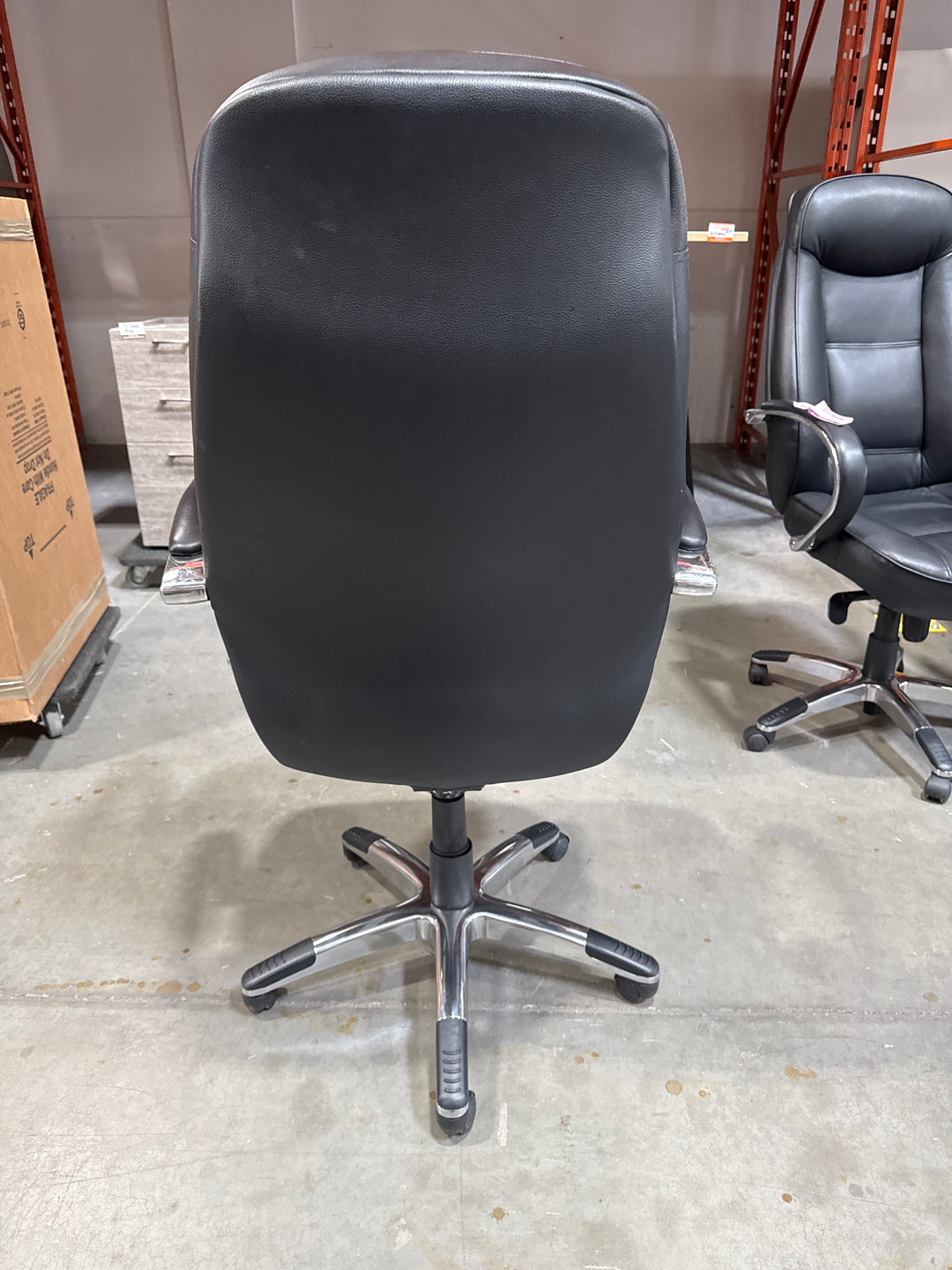 Global Leather High Back Meeting Chair