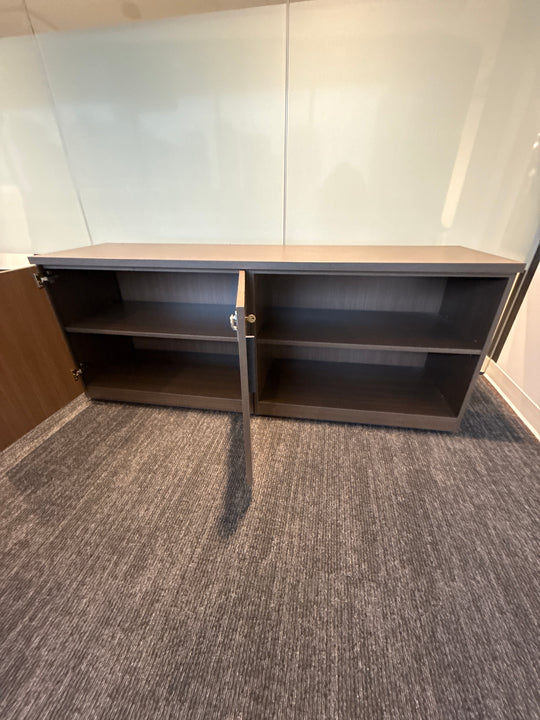 2-Door Credenza w/Open Shelf