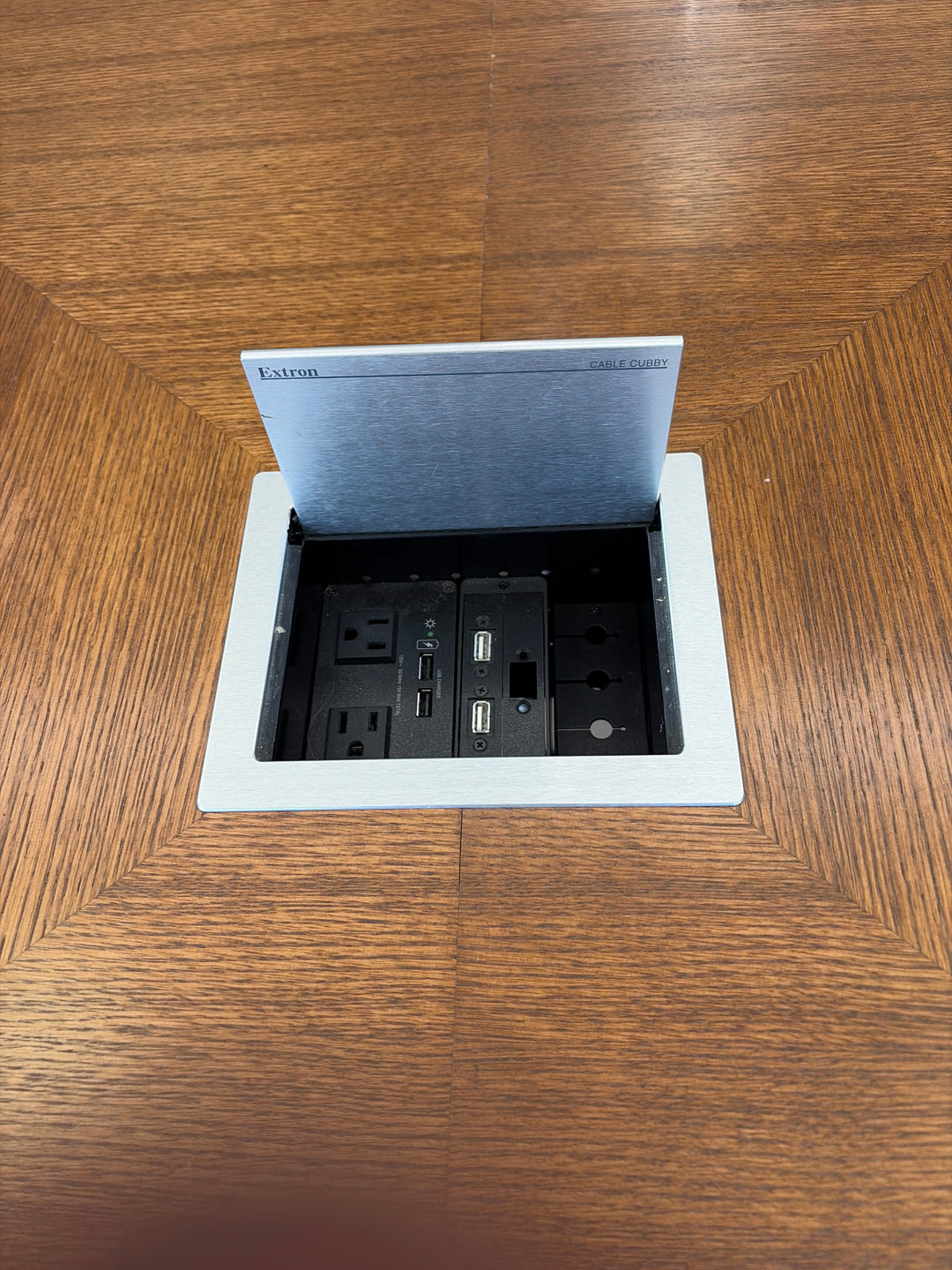 13' Boatshape Boardroom Table w/Electrical
