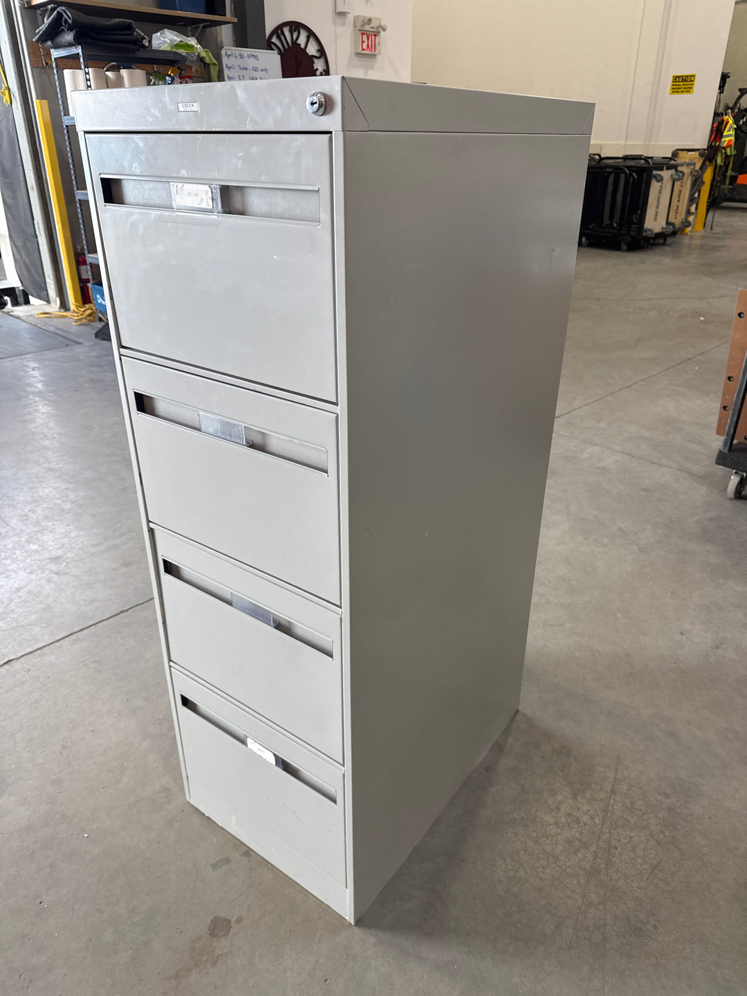 Metal 4-High Vertical File Cabinet