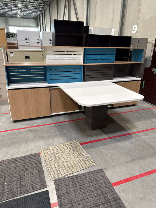Double Sided Storage w/Meeting Table