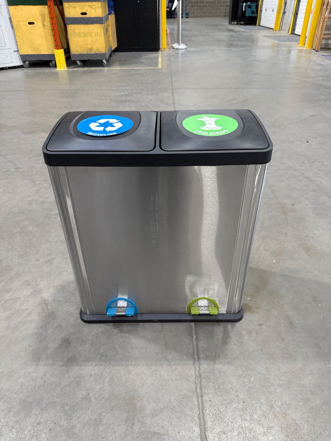 Metal Recycling/Food Scraps Bin